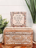 Funny Quote Wood Sign, Funny Tiered Tray Sign