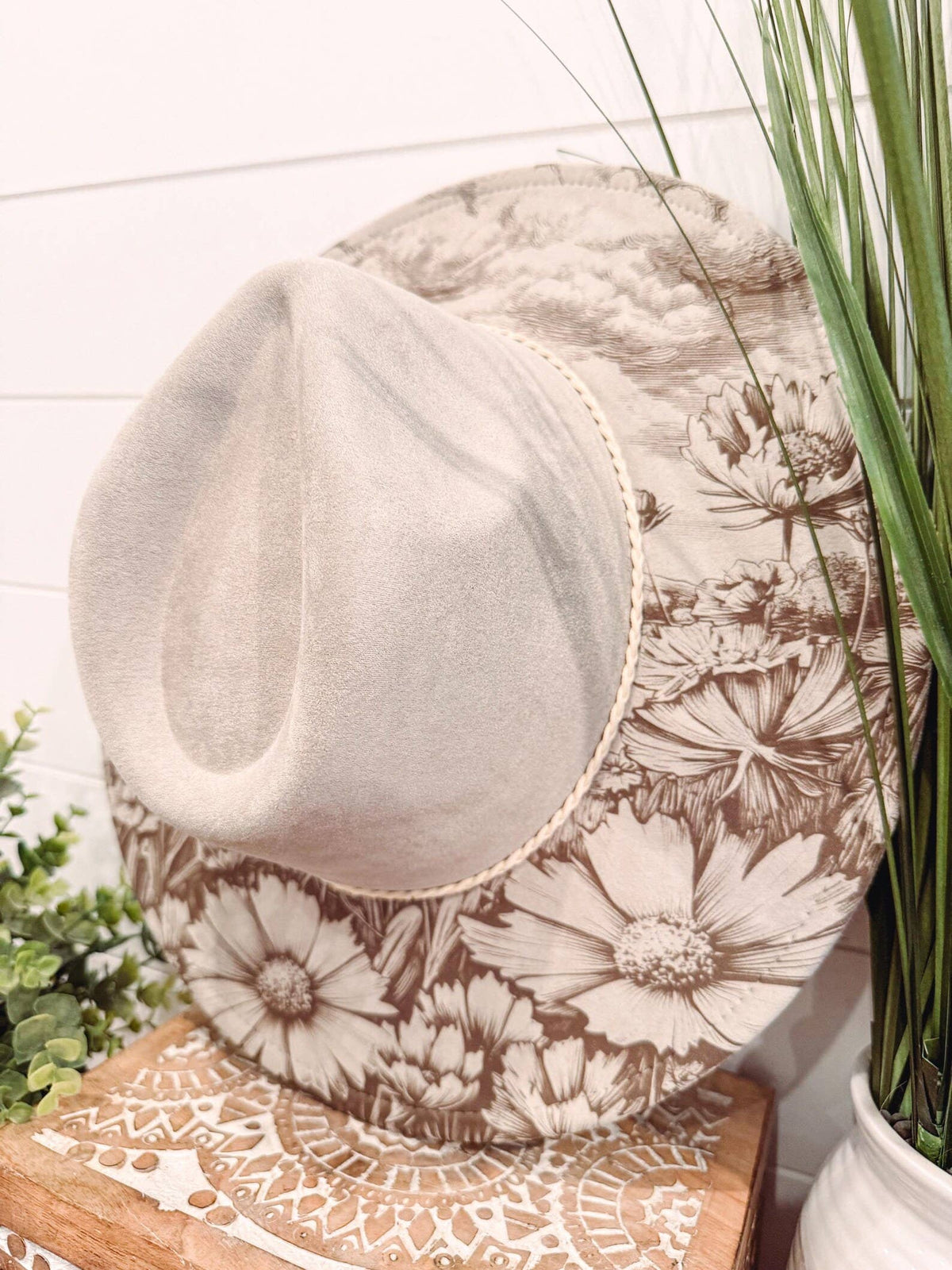 Engraved Wildflower Hat - Fearfully and Wonderfully Made