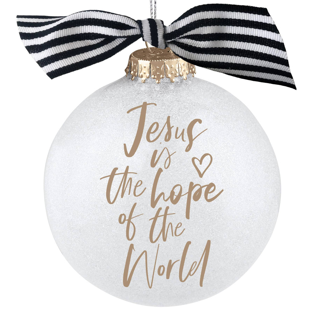 🎄 LCP Christmas Ornament Glitter Bauble Jesus