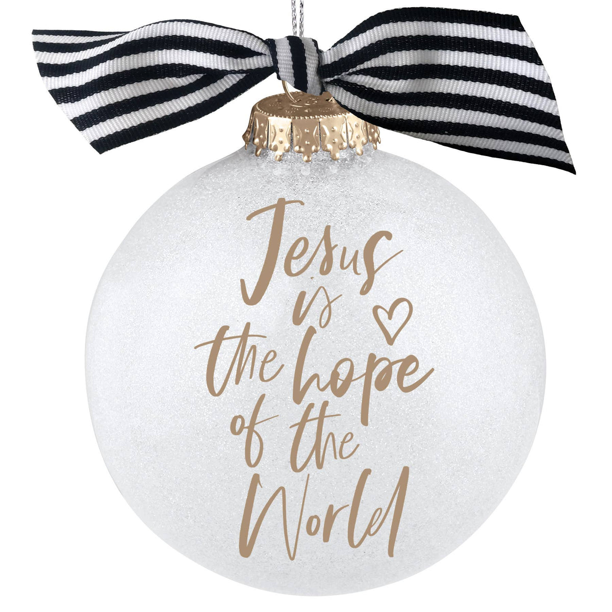 🎄 LCP Christmas Ornament Glitter Bauble Jesus