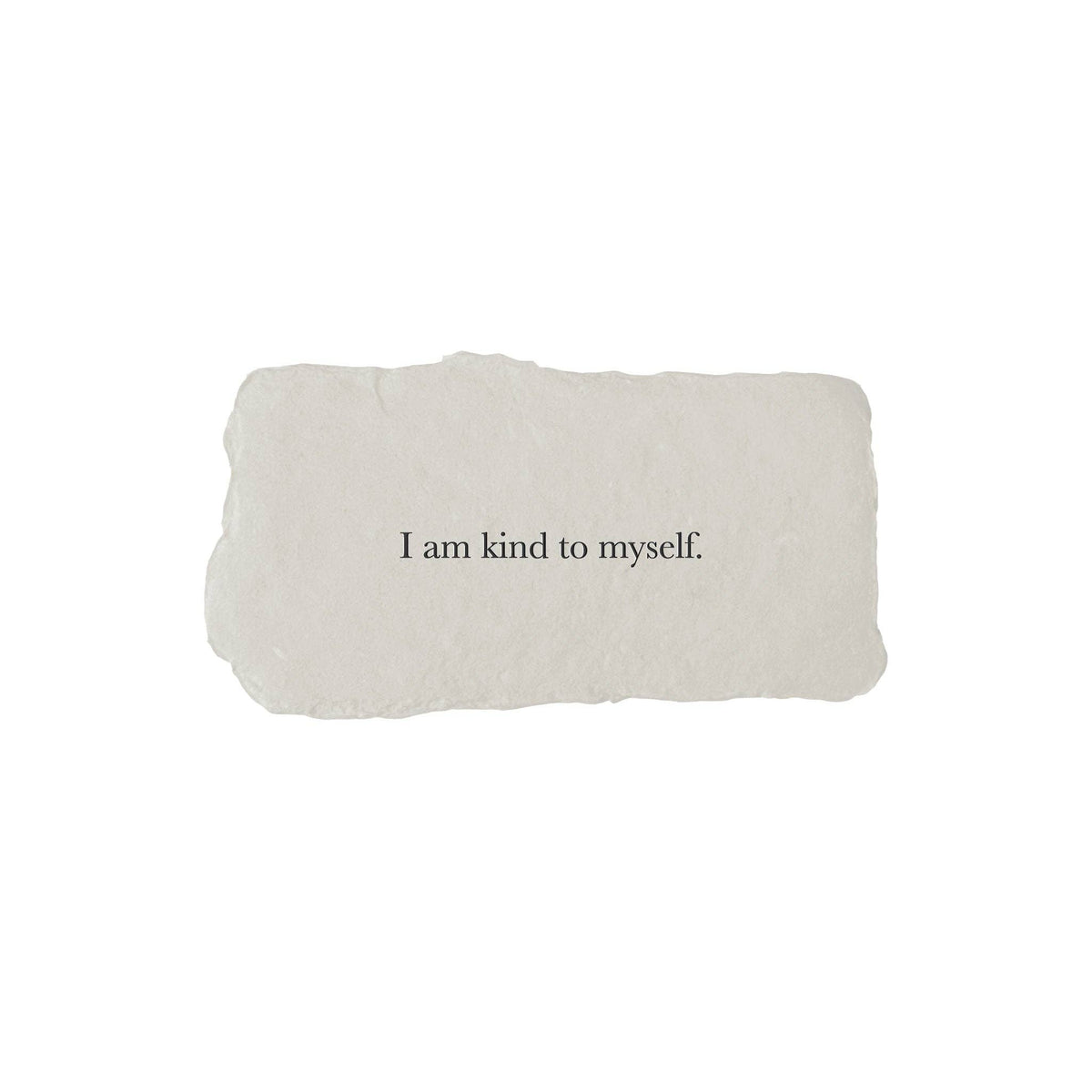 I am kind to myself affirmation card