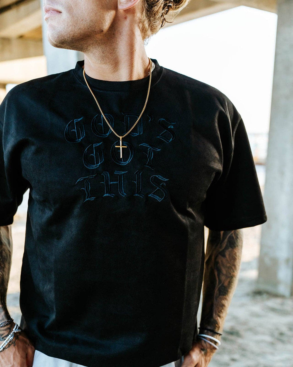 Gold Cross Necklace - IGWM