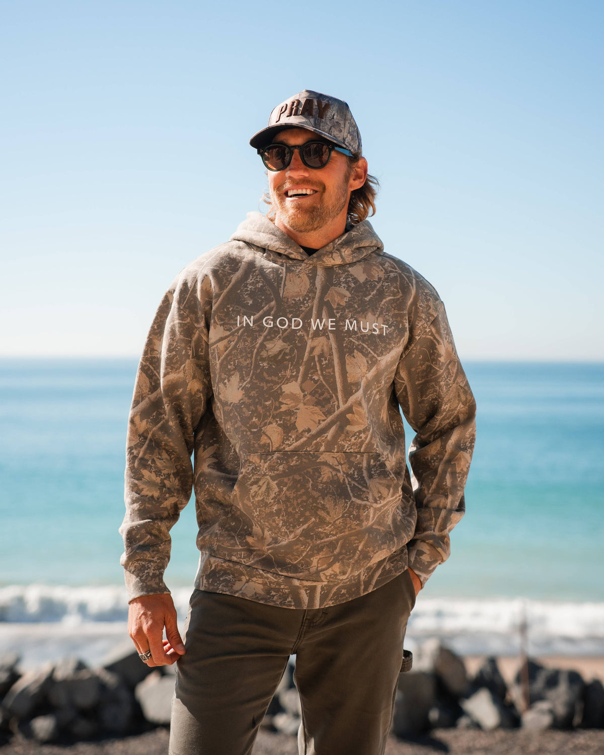 'Jesus is King' Camo Hoodie