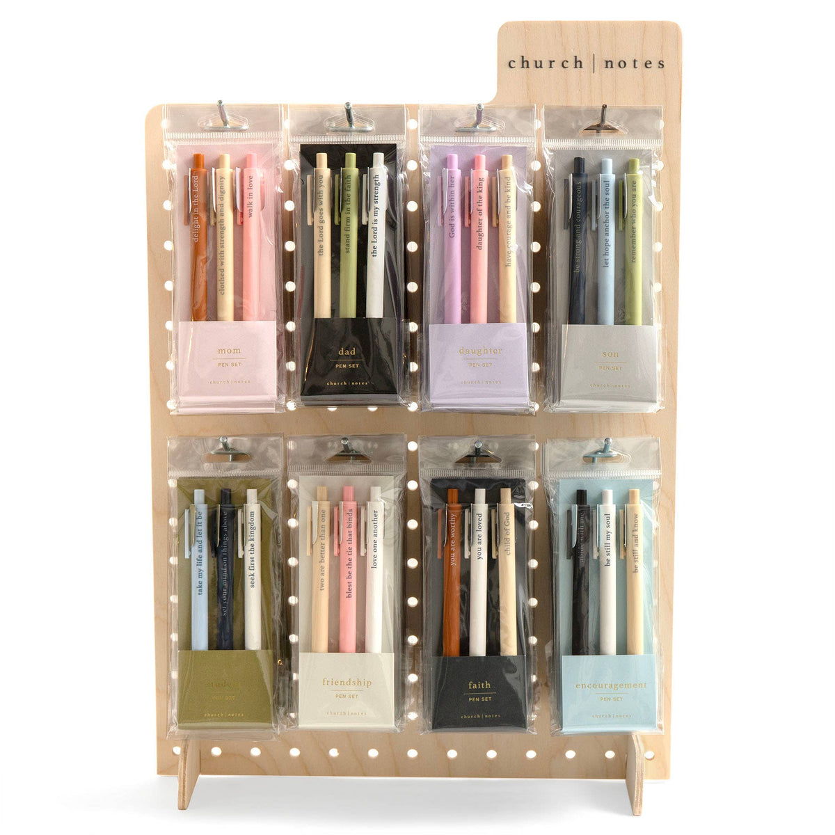 Best Selling Pen Sets & Pegboard Display