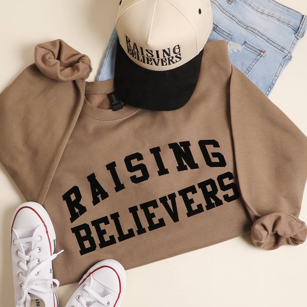 RAISING BELIEVERS Crewneck Midweight Sweatshirt