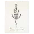 Just Living Is Not Enough Botanical Handmade Paper Print