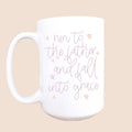 15oz Run to the father ceramic coffee mug, Christian mug