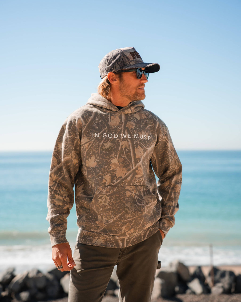 'Jesus is King' Camo Hoodie