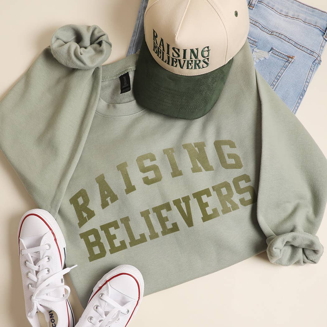 RAISING BELIEVERS Crewneck Midweight Sweatshirt