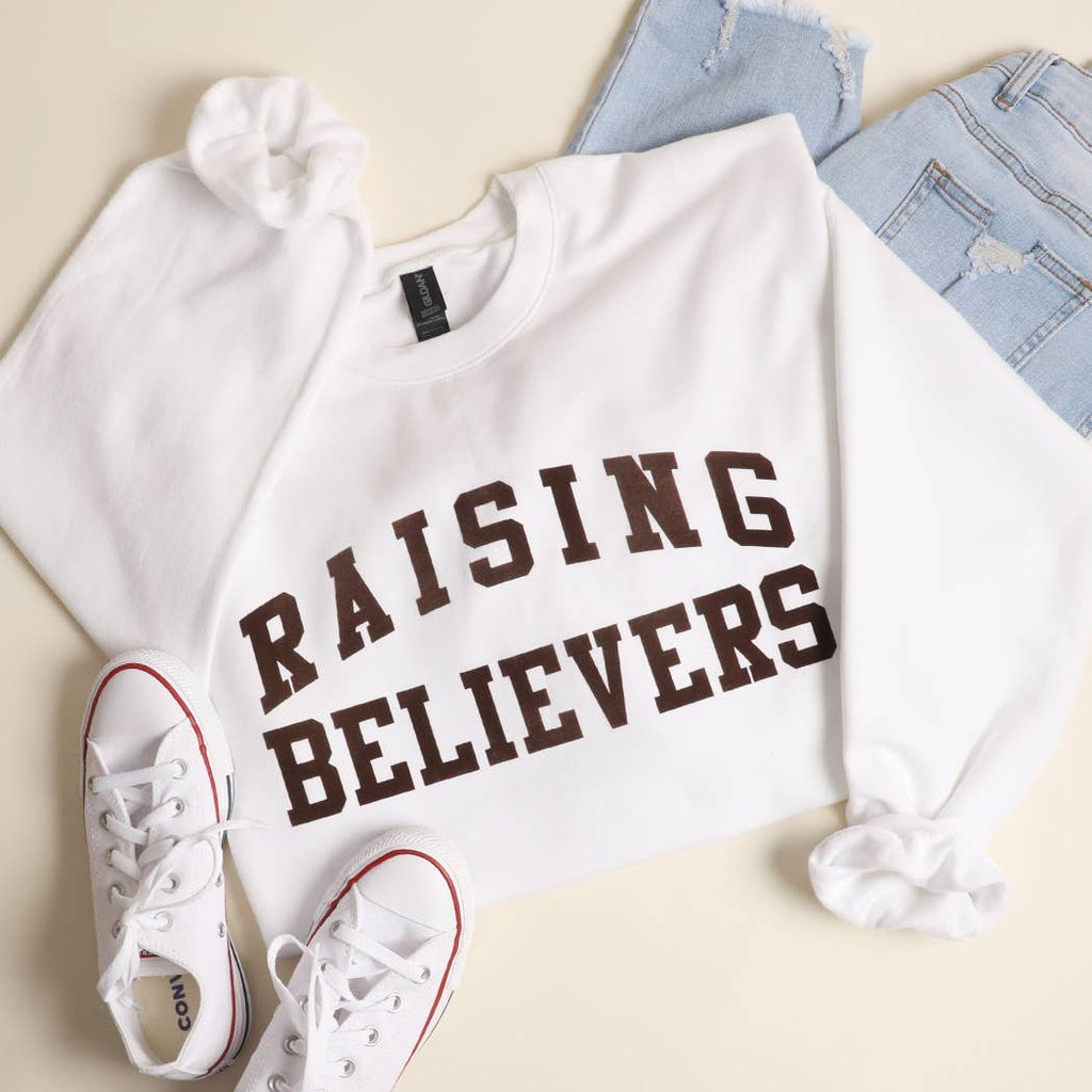 RAISING BELIEVERS Crewneck Midweight Sweatshirt