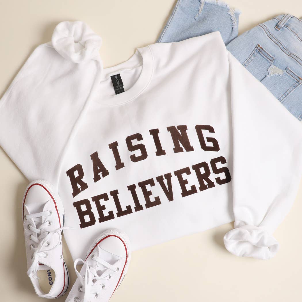 RAISING BELIEVERS Crewneck Midweight Sweatshirt