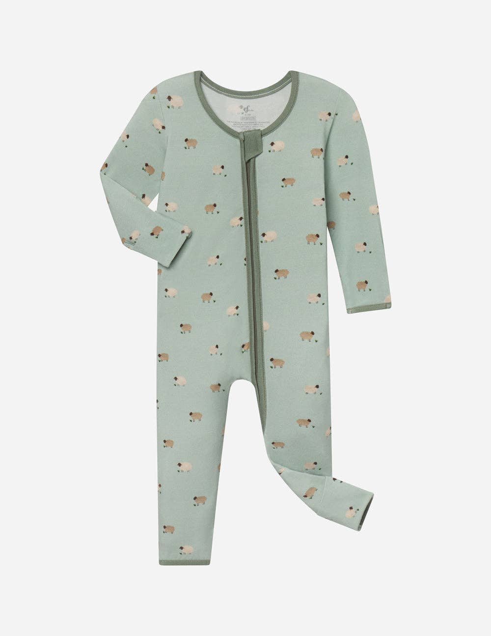 Lamb Bamboo Convertible Footed Onesie