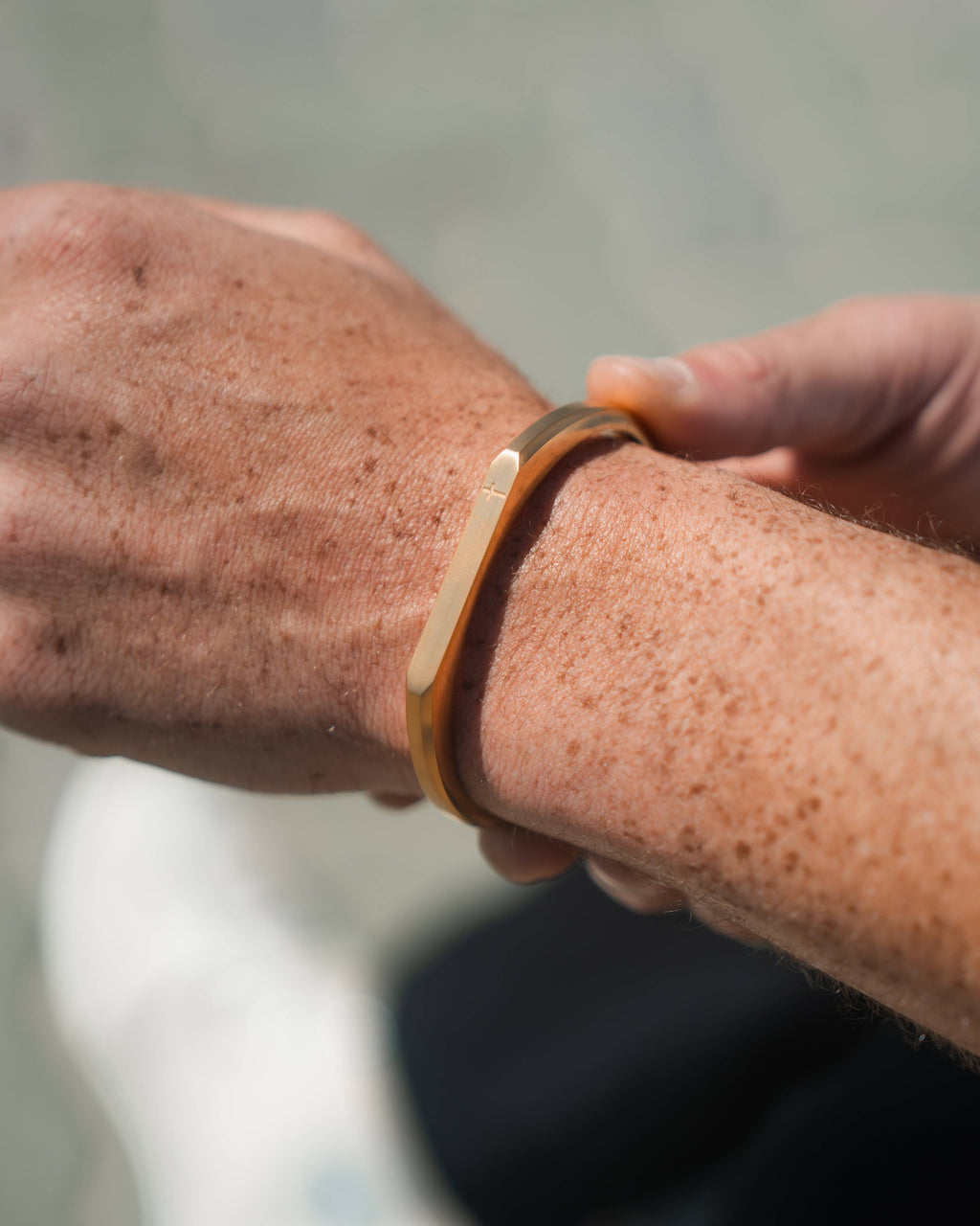 Gold Cross Bracelet