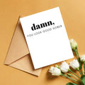 You Look Good Sober Card, Funny Sobriety Gifts