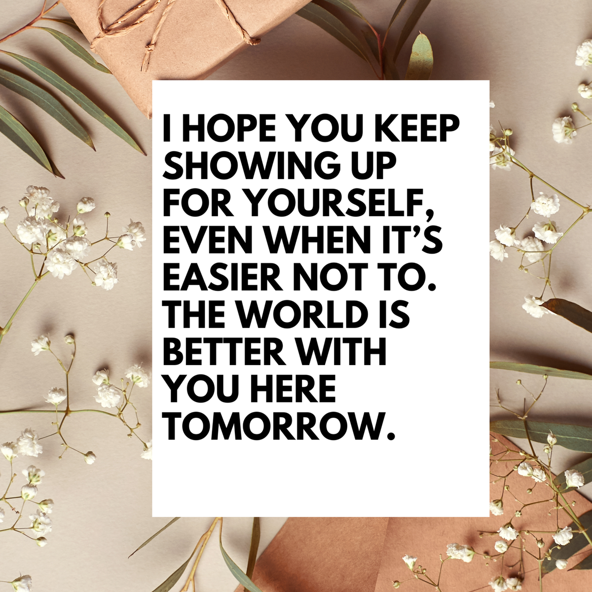 Encouragement Mental Health Support Card Thinking of You