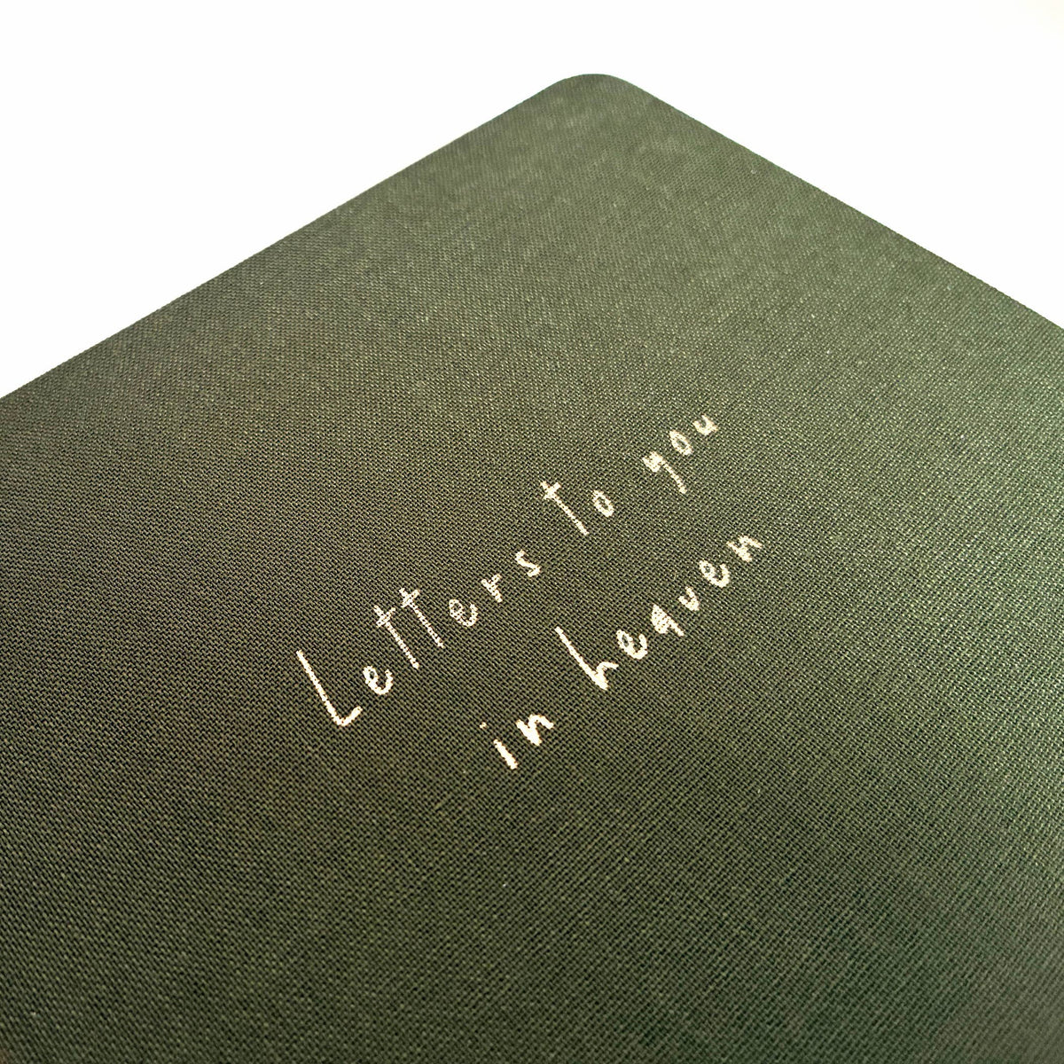 Letters to You in Heaven Linen Notebook | Grief Journal