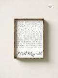 F. Scott Fitzgerald Quote Framed Print – Inspirational Art
