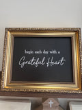 Begin Each Day - Wall Art