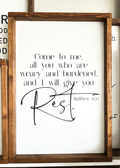 Come to Me Sign