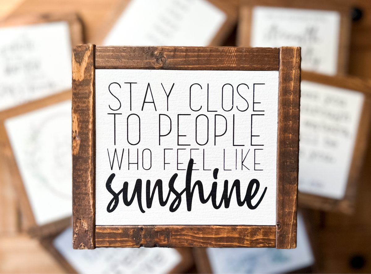 Stay Close to People Sign