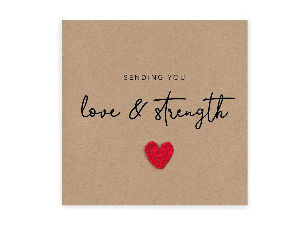 Sending you love and strength, Sympathy Card, Feel Better So