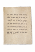 May Today There Be Peace Large Deckled Edge Notebook - Sand
