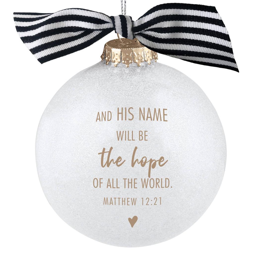 🎄 LCP Christmas Ornament Glitter Bauble Jesus