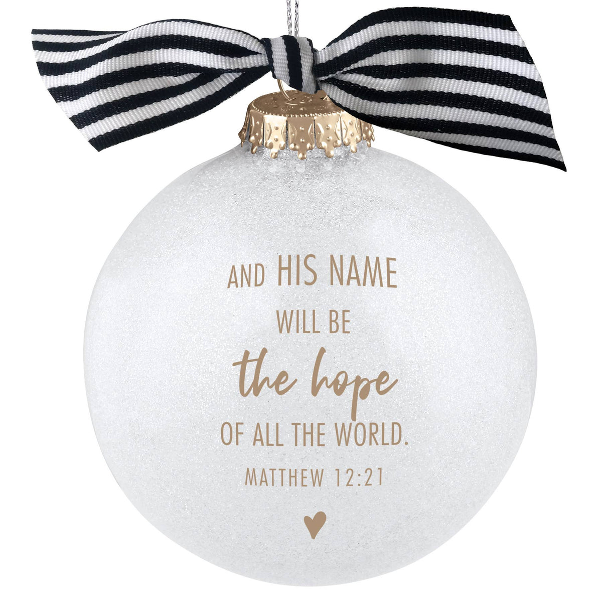 🎄 LCP Christmas Ornament Glitter Bauble Jesus