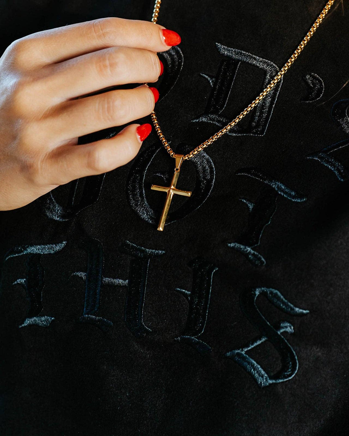 Gold Cross Necklace - IGWM