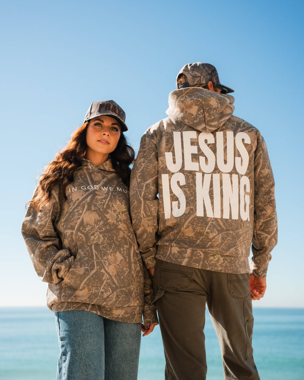 'Jesus is King' Camo Hoodie