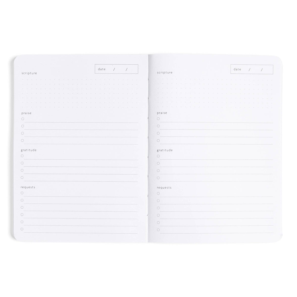 Guided Prayer & Reflection Journal - Dove Grey