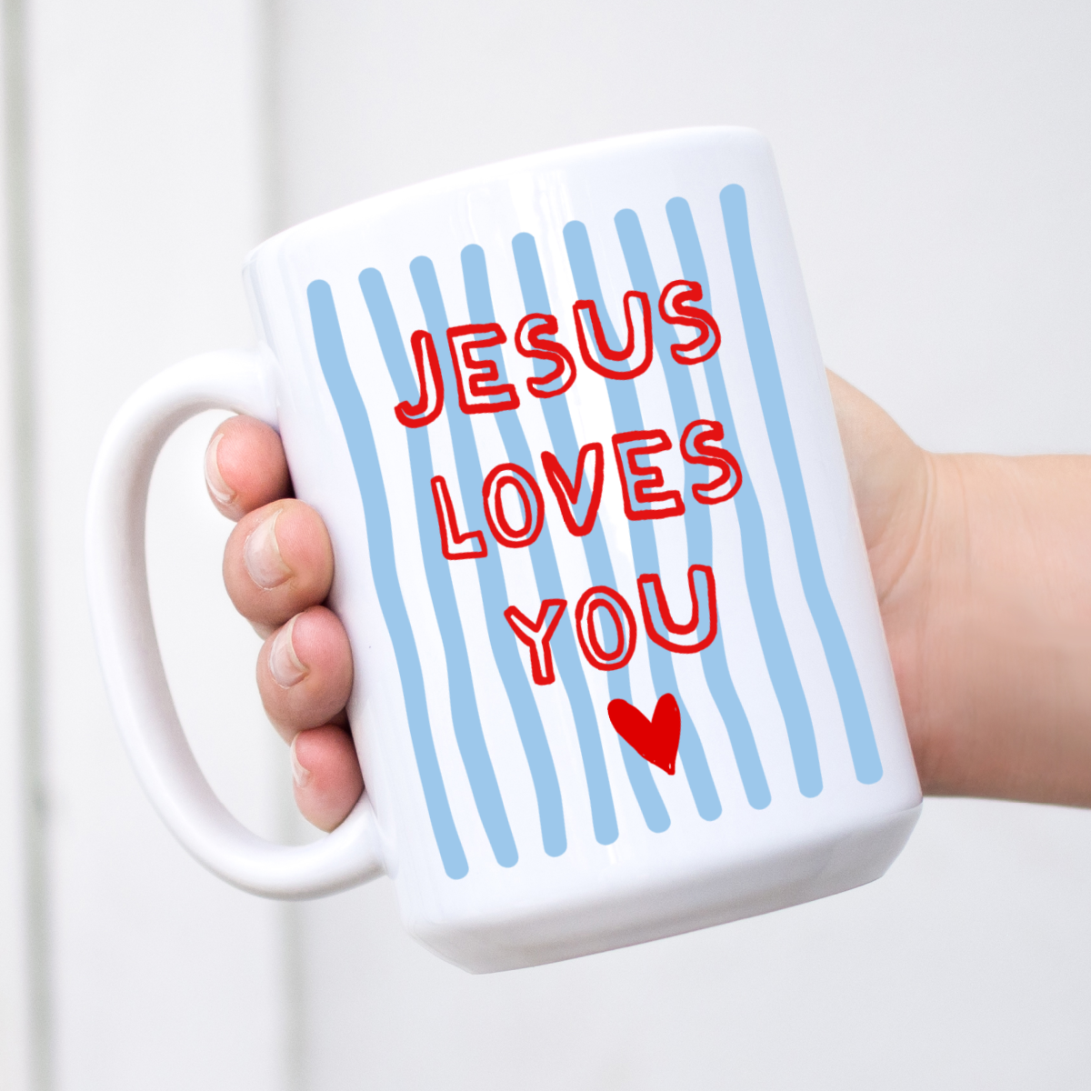 Jesus loves you, Jesus mug, Christian mug, Christian gift