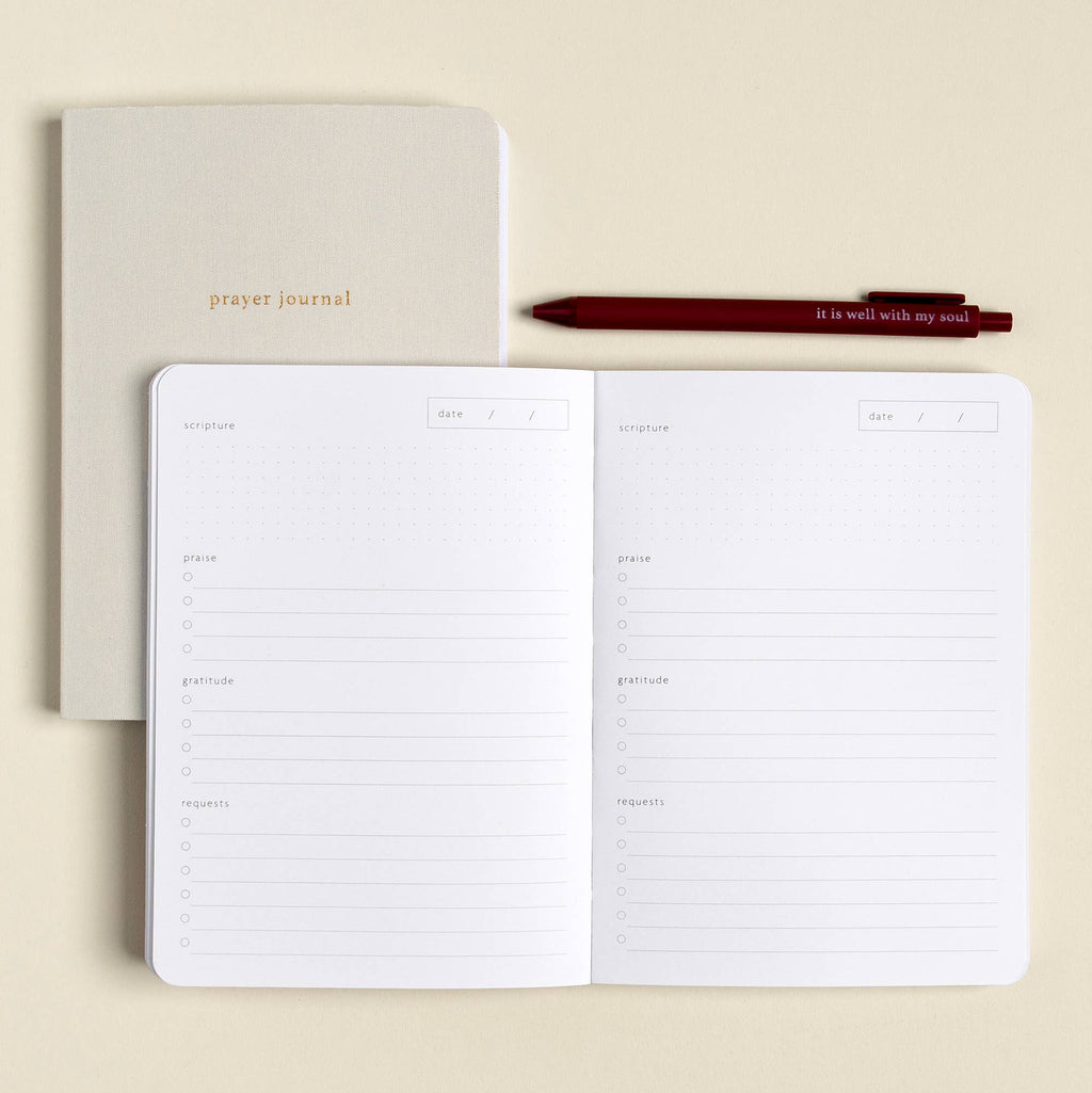 Guided Prayer & Reflection Journal - Dove Grey