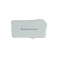 I am allowed to rest affirmation card