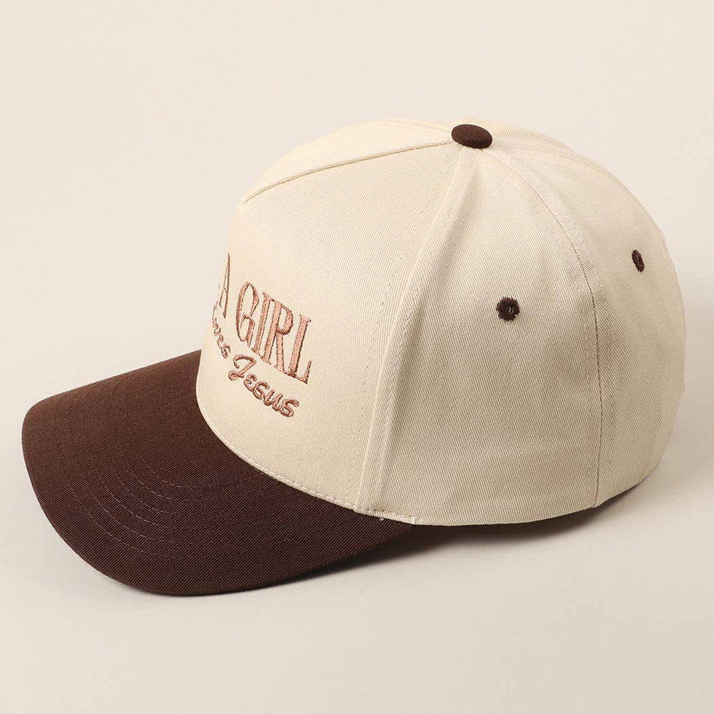 Just A Girl Who Loves Jesus Embroidery Trucker Hat