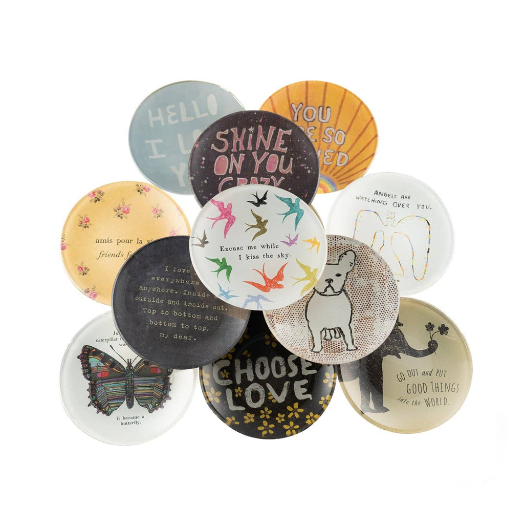 Butterfly Mini Round Decoupage Plate - 4"