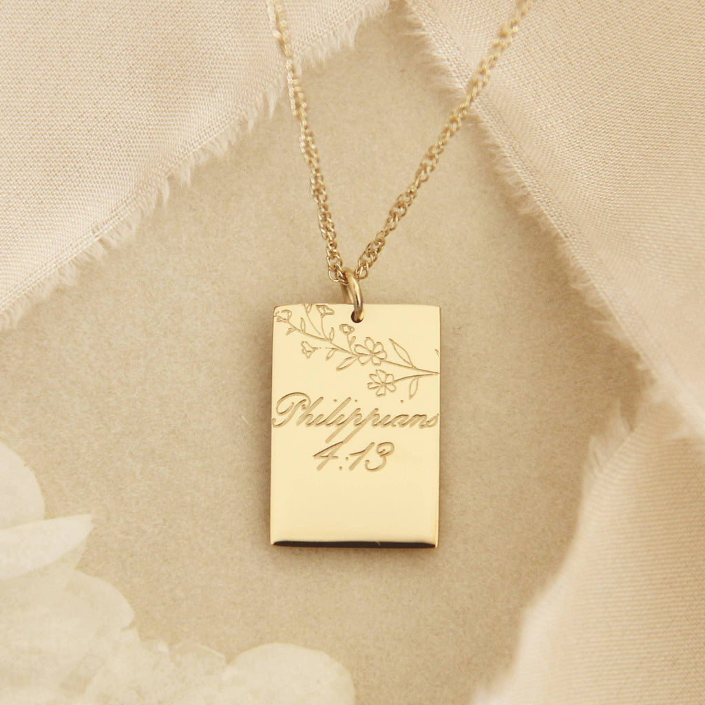I Can Do All Things Through Him Necklace, Philippians 4:13