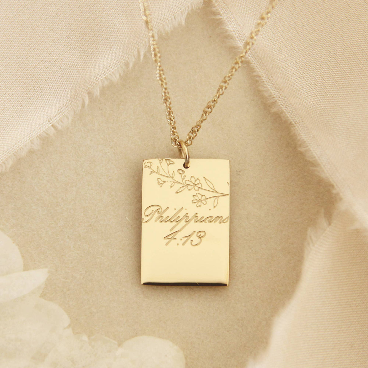 I Can Do All Things Through Him Necklace, Philippians 4:13