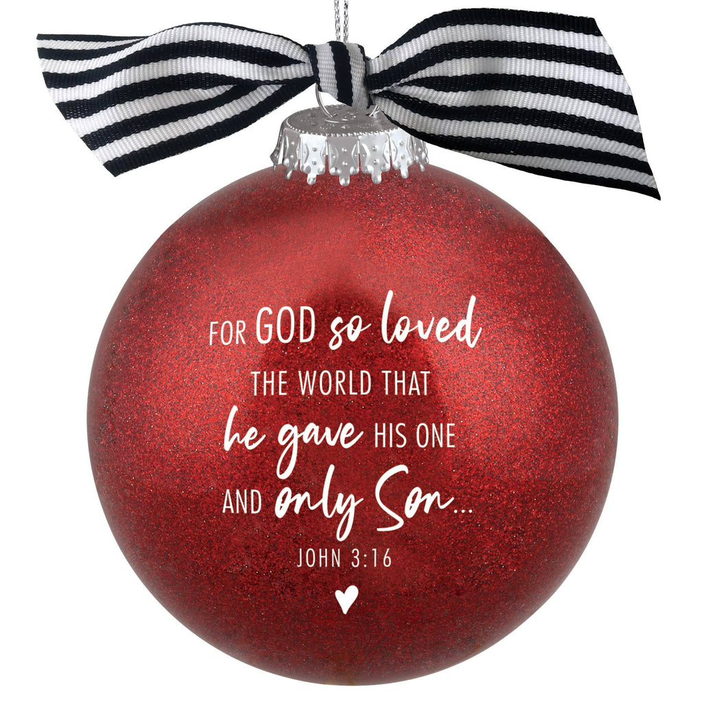 🎄 LCP Christmas Ornament Glitter Bauble Love