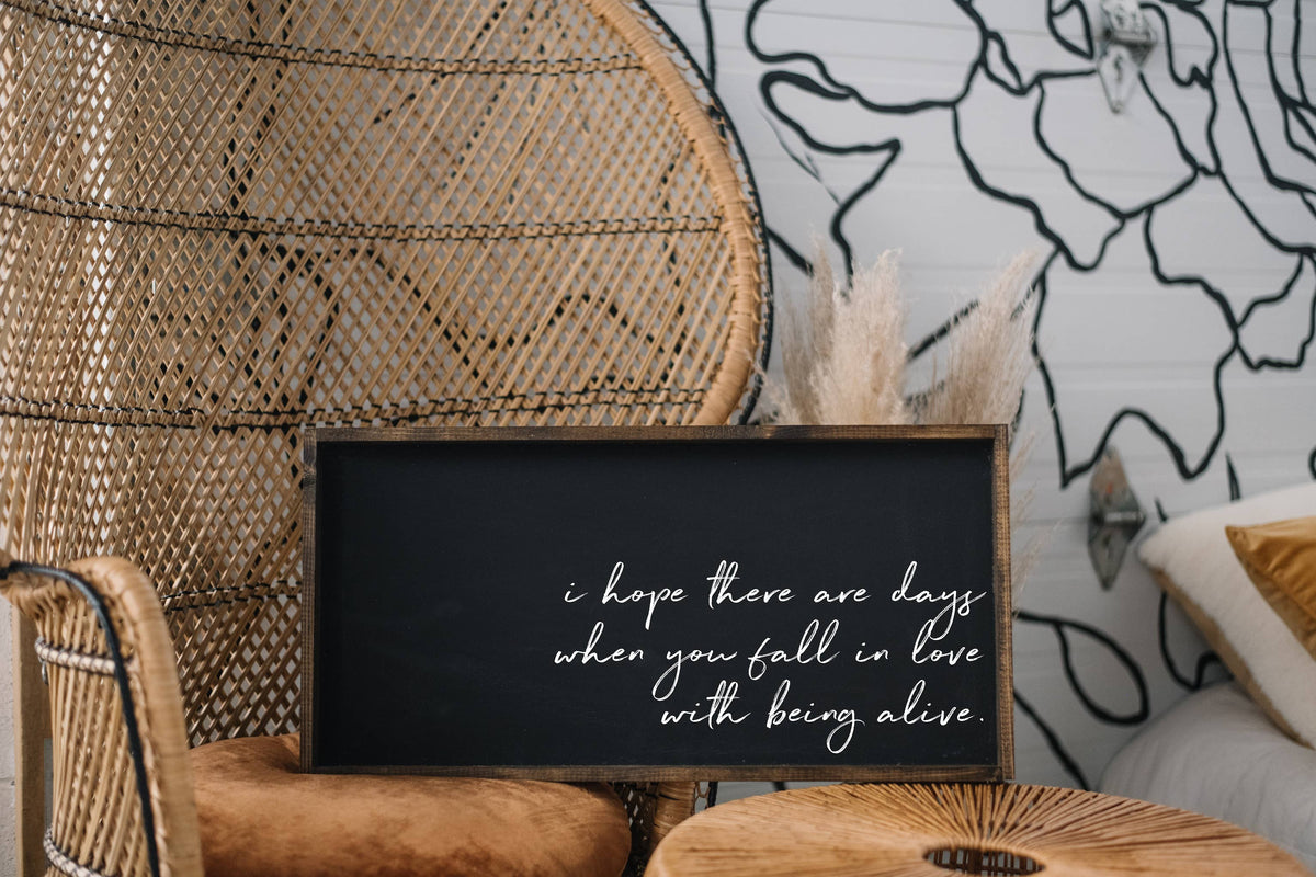 I Hope There Are Days Framed Print - Positive Quote Wall Art