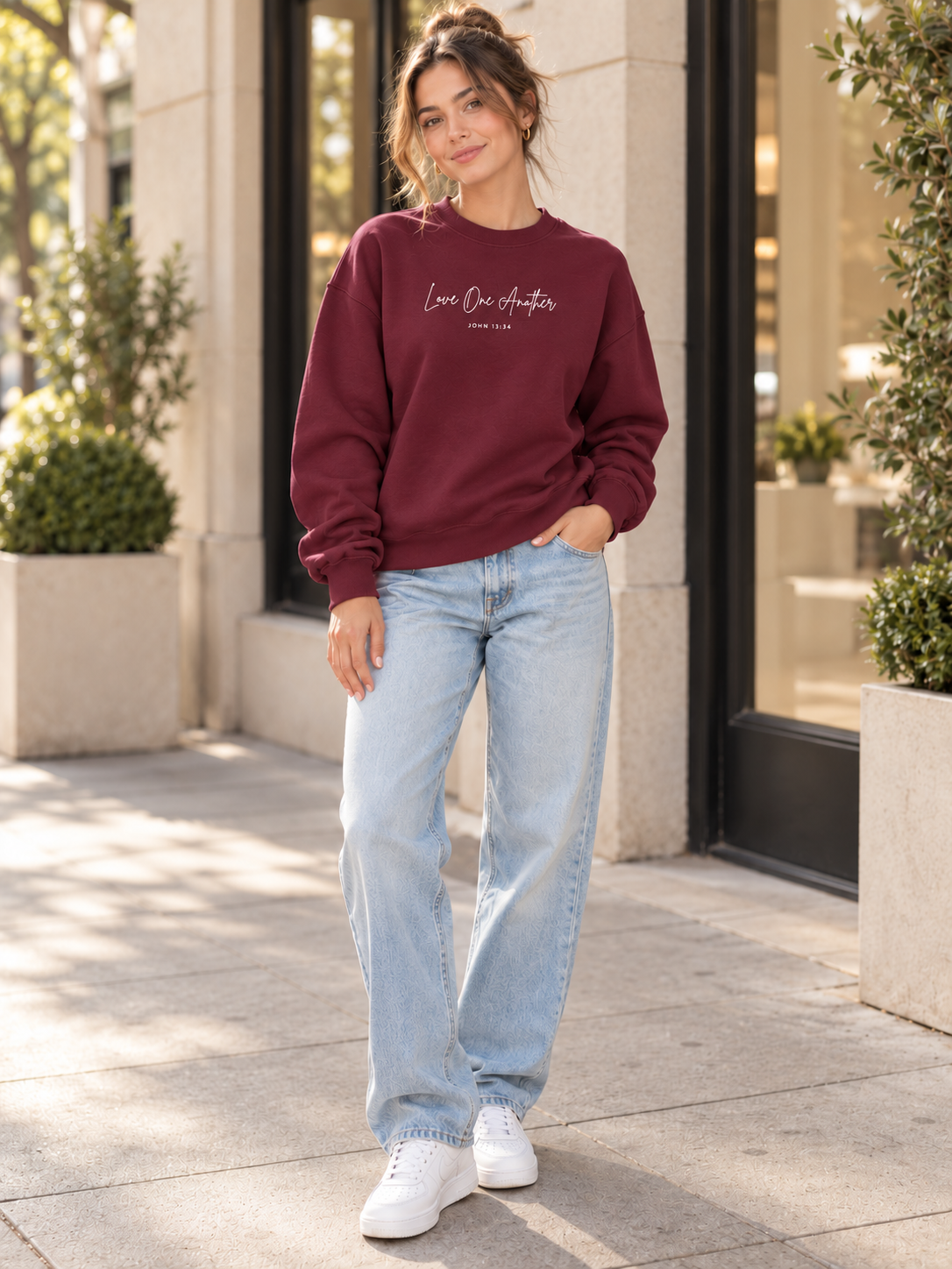 Love One Another | Soft Style Crewneck Sweater