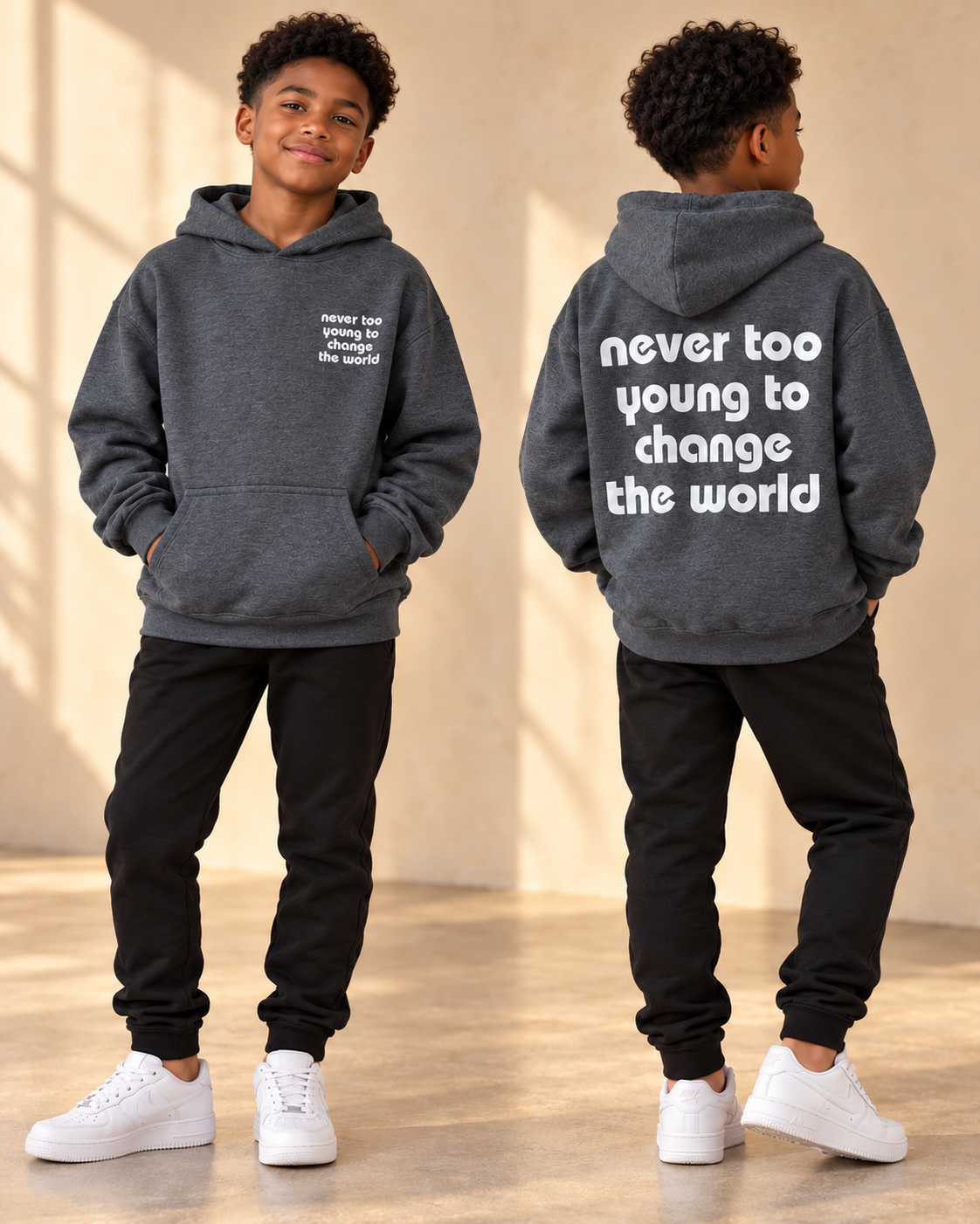Never Too Young | Youth Hoodie